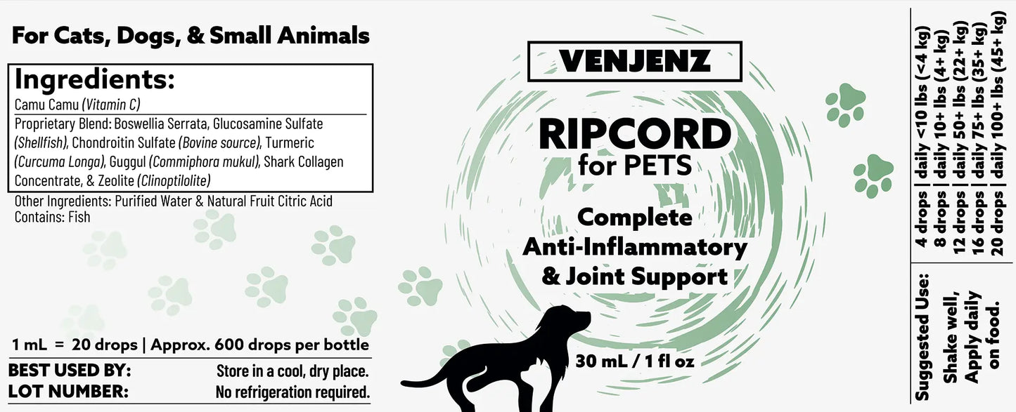 Anti-Inflammatory & Joint Support | RIPCORD for PETS