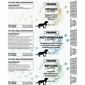 Venjenz for Pets (Bundle) - Labels